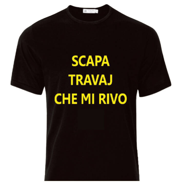 MAGLIETTA - T-SHIRT - SCAPA TRAVAJ CHE MI RIVO