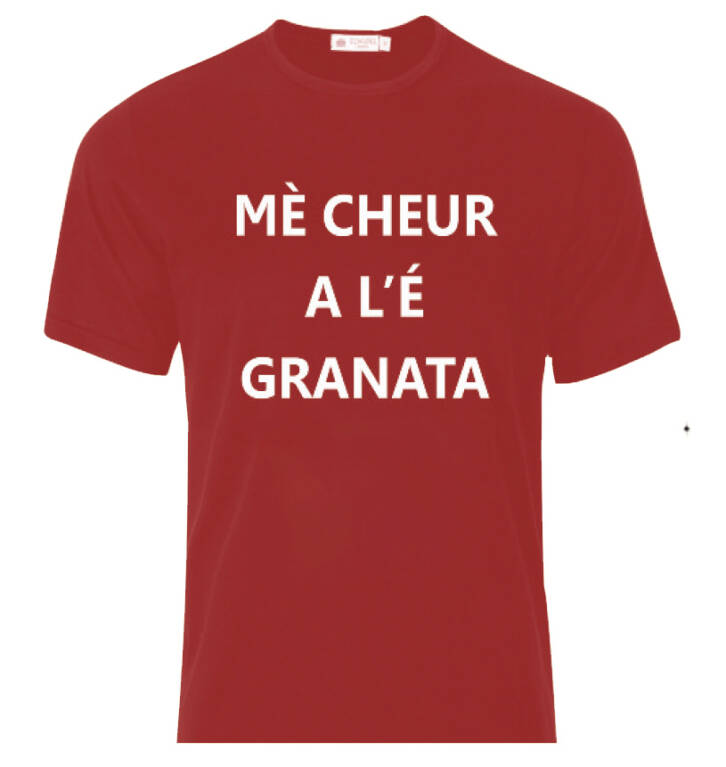 MAGLIETTA - T-SHIRT - MÈ CHEUR A L'É GRANATA